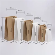 Kraftpappír SOS töskur með glugga